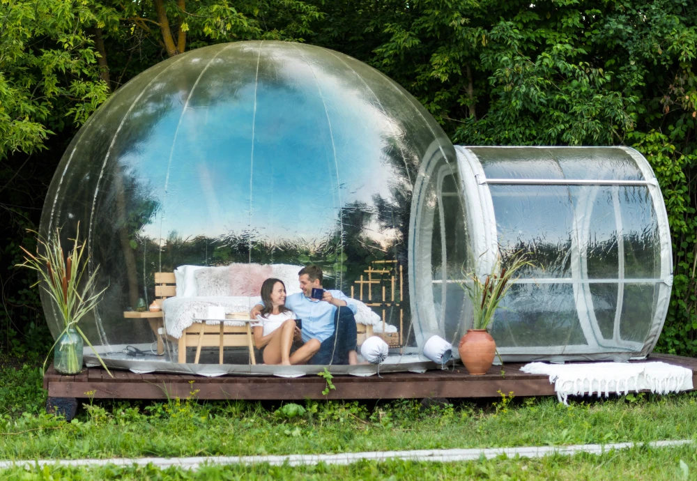 inflatable bubble tent transparent